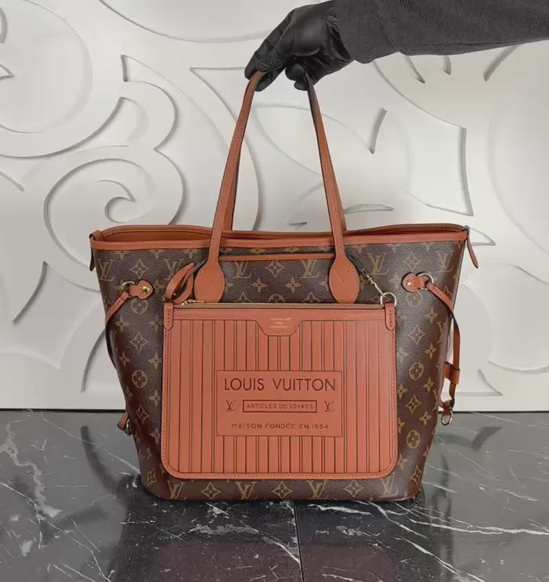 LOUIS VUITTON NEVERFULL INSIDE MM Τσάντα διπλής όψης