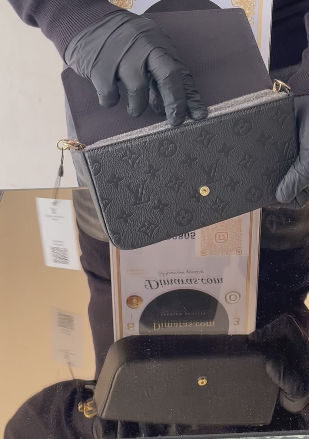 LV Felicie Pochette black monogram(21cm x 12cm)