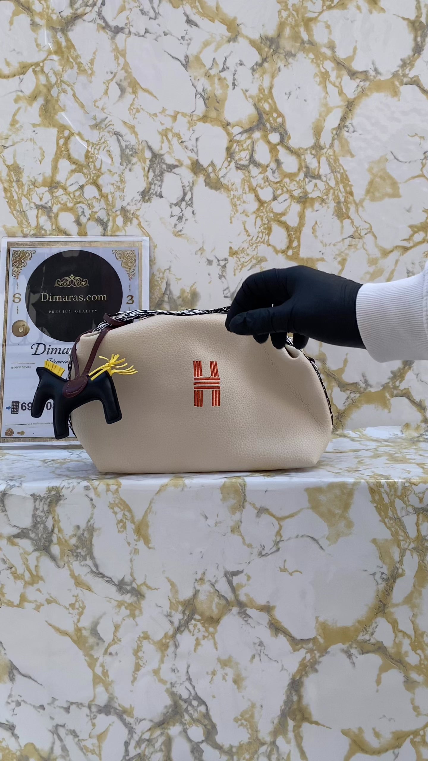 Hermes neseser beige(30cm x18cm)