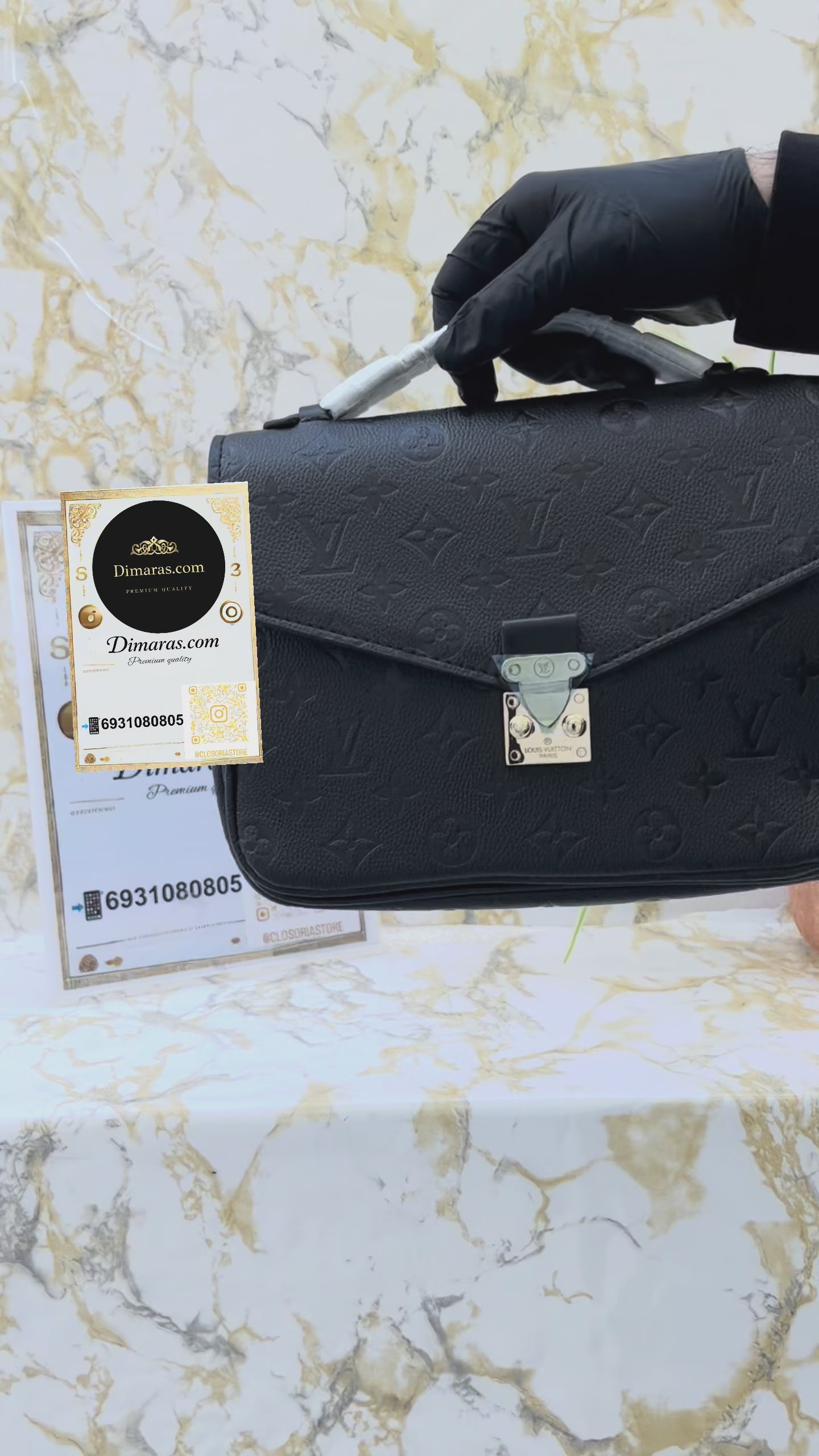 LOUIS VUITTON  METIS MONOGRAM BLACK (25cm x22cm)