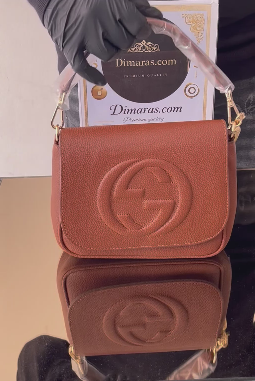 GUCCI SOHO BAG ΤΑΜΠΑ (21cm x 17cm)