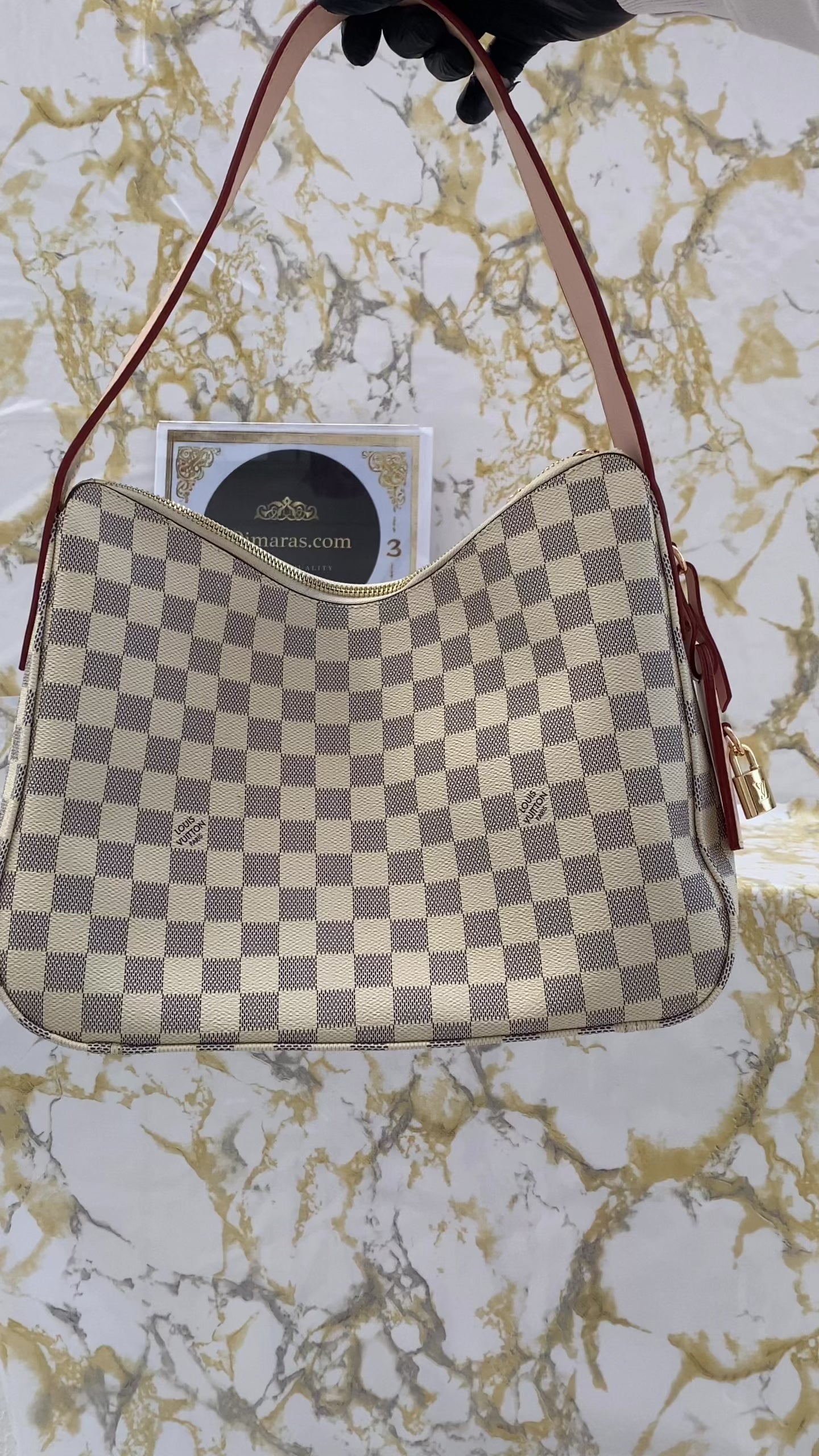 Louis Vuitton slouchy mm bag  damier beige medium (33cm x 22cm)