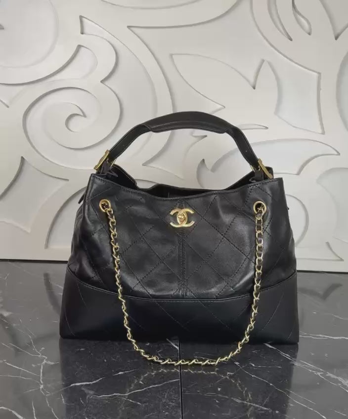 Chanel shopping bag black(40cm x 28cm x 17cm)