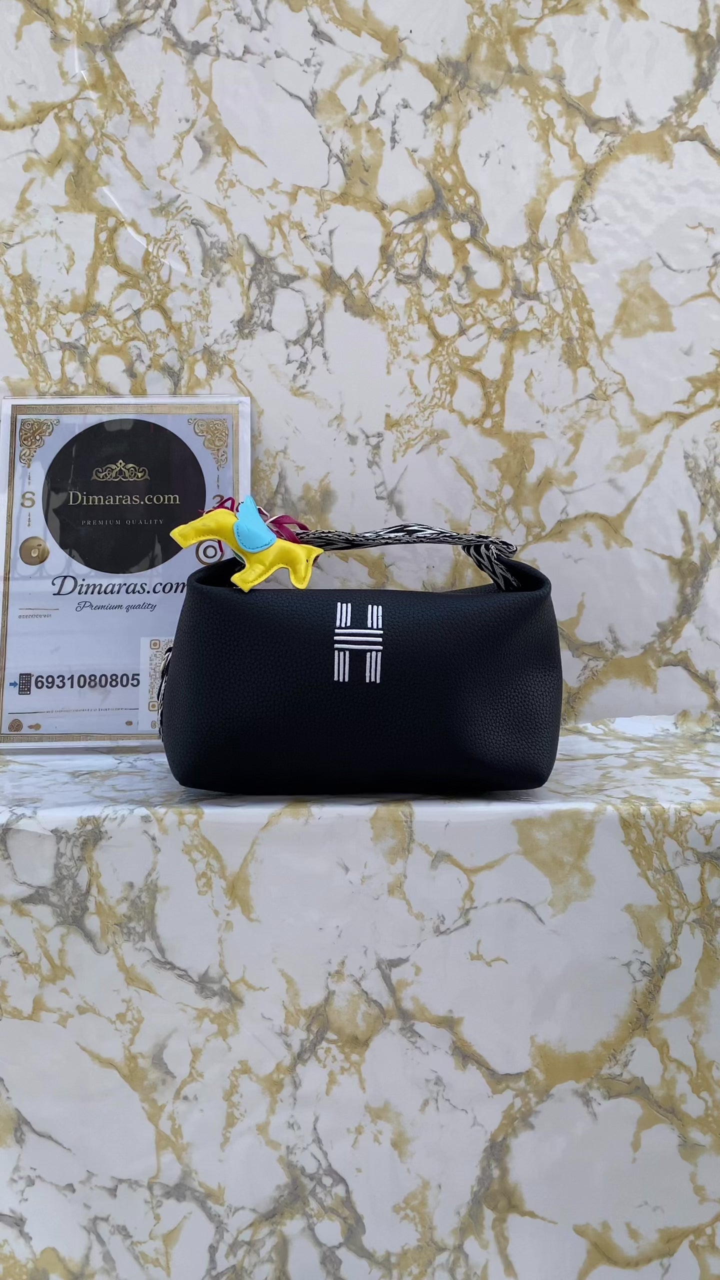 Hermes neseser black(30cm x18cm)