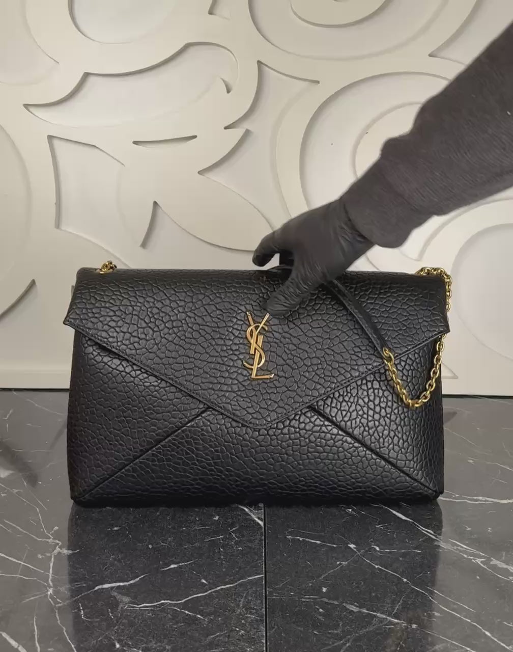YSL Cassandre Large Pouch on Chain(31cm x 19cm)