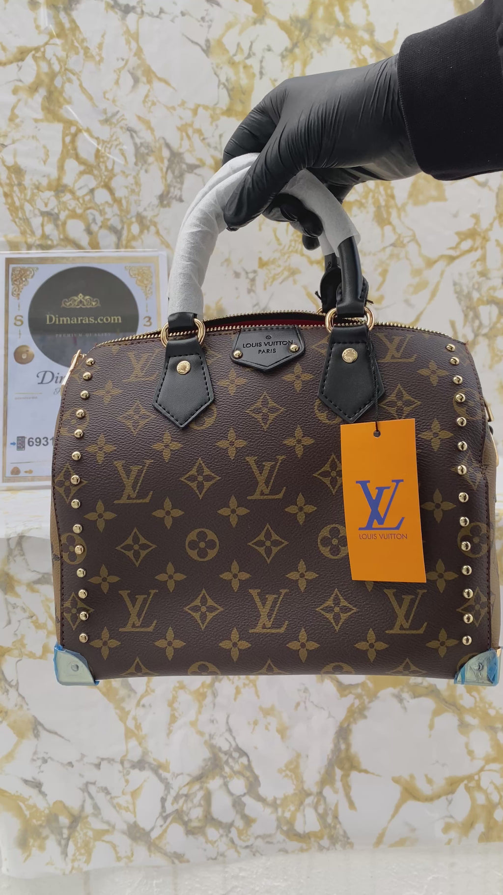 LV Speedy trunk 25 monogram reverse
