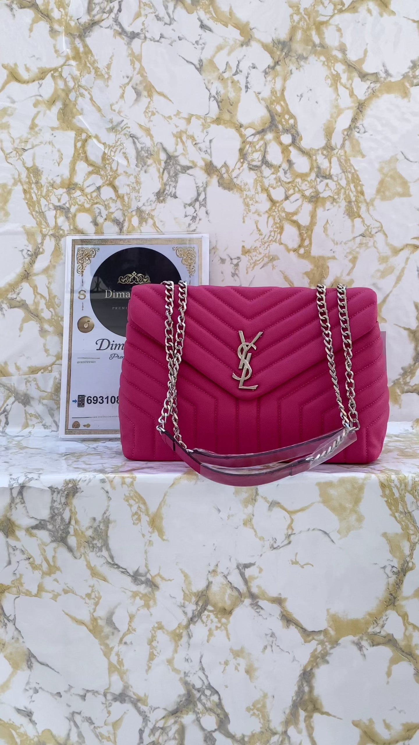YSL LOULOU PINK(24cm x 17cm)