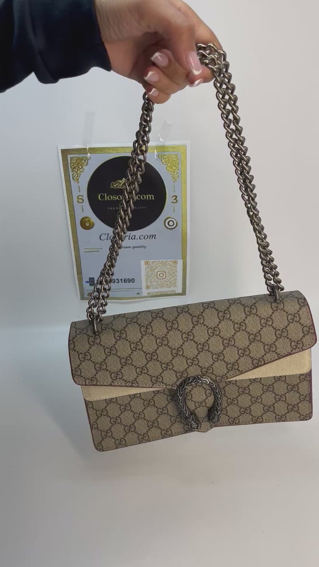 GUCCI DIONYSUS (MEDIUM SIZE BEIGE (28x17)