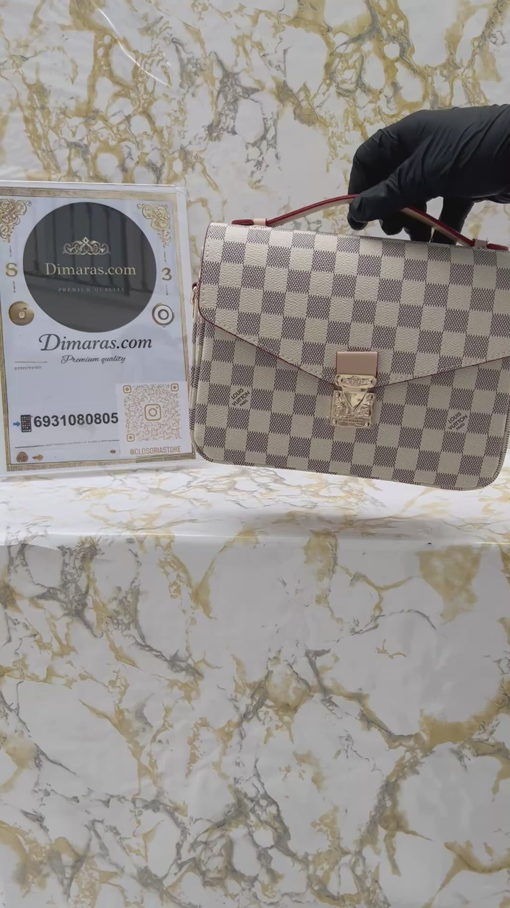 LOUIS VUITTON  METIS DAMIER BEIGE (25cm x22cm)
