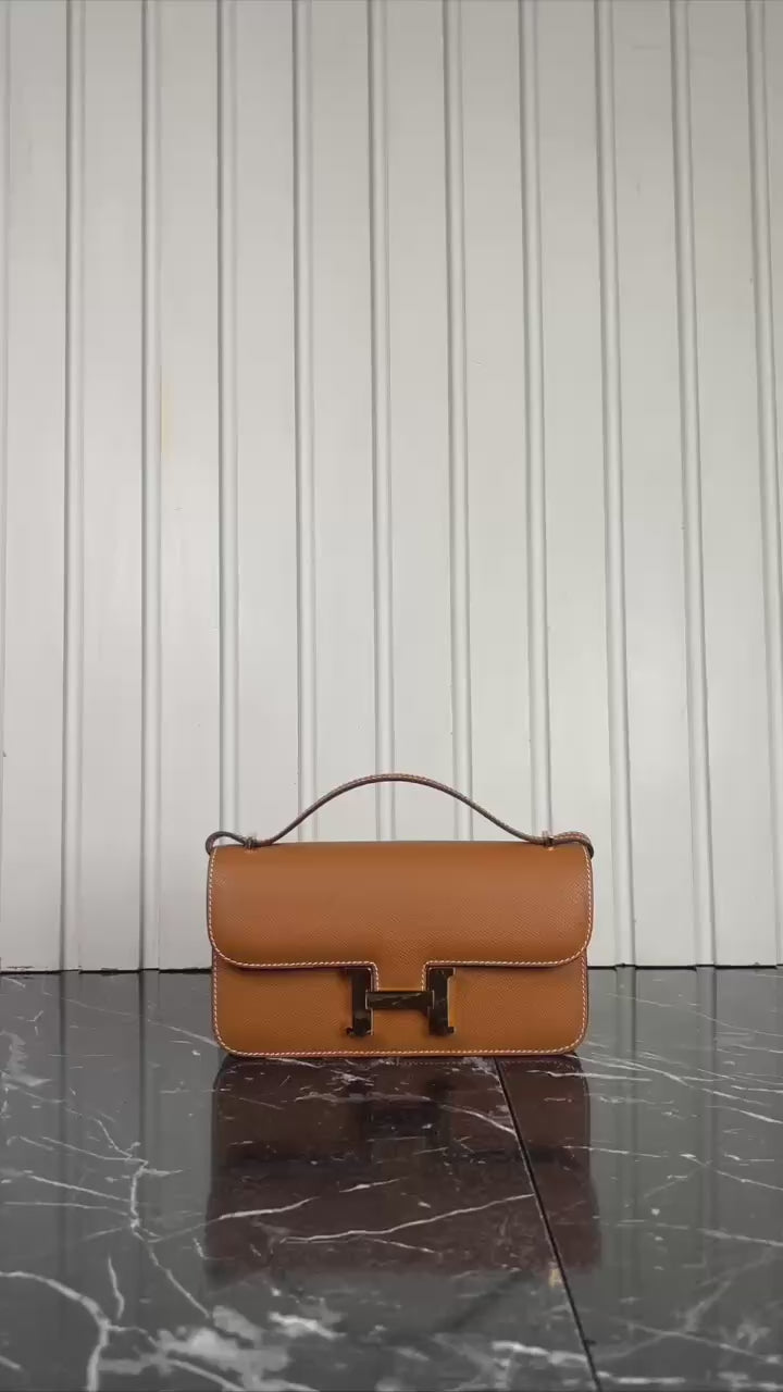 Hermes Constance east-west bag taba(23.5cm x 12cm)